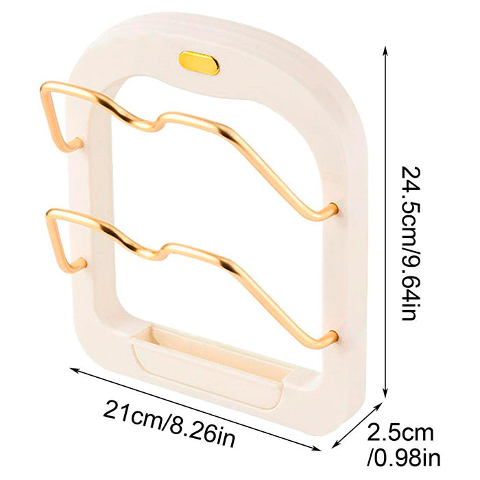 LidHolder, kuhinjski držač poklopca na 2 nivoa sa sistemom ceđenja
